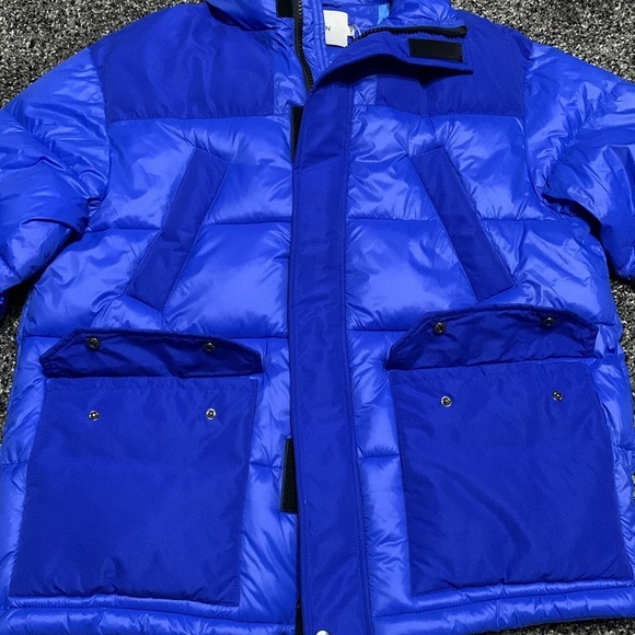 Hudson Blue Puffer Coat Sz M - Picture 7 of 15
